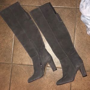 MUST GO! Make an offer! Grey knee high boots